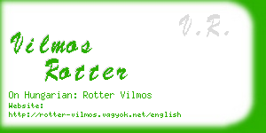 vilmos rotter business card
